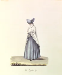 Une Quakeresse, vers 1840-44